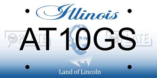 AT10GS Illinois License Plate