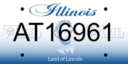 AT16961 Illinois License Plate