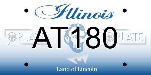 AT180 Illinois License Plate