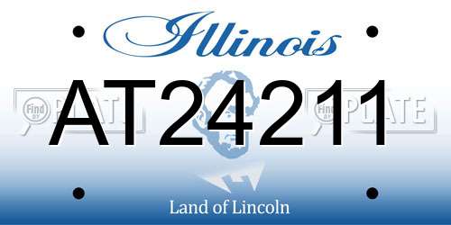 AT24211 Illinois License Plate