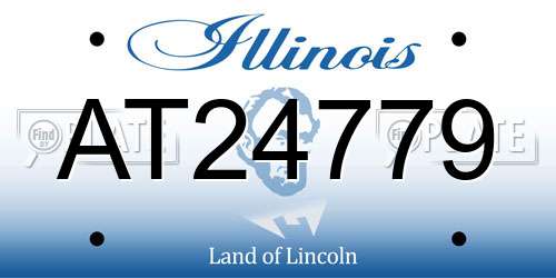 AT24779 Illinois License Plate