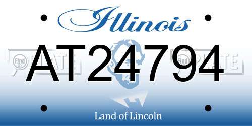 AT24794 Illinois License Plate
