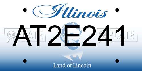 AT2E241 Illinois License Plate