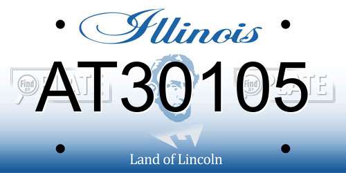 AT30105 Illinois License Plate