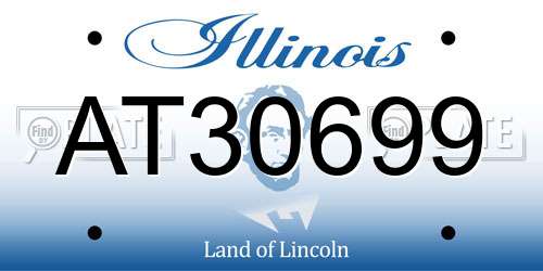 AT30699 Illinois License Plate