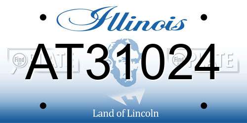 AT31024 Illinois License Plate