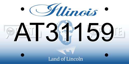 AT31159 Illinois License Plate