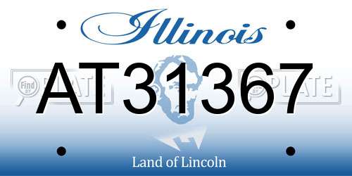 AT31367 Illinois License Plate