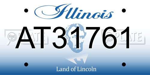 AT31761 Illinois License Plate
