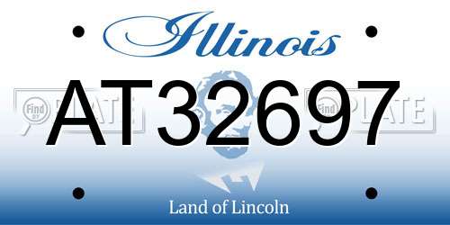 AT32697 Illinois License Plate