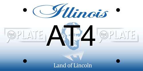 AT4 Illinois License Plate