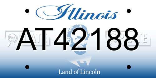 AT42188 Illinois License Plate