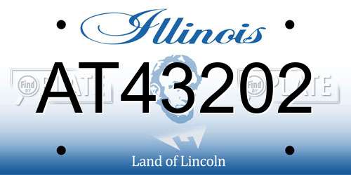 AT43202 Illinois License Plate