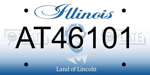 AT46101 Illinois License Plate