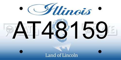 AT48159 Illinois License Plate