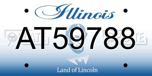 AT59788 Illinois License Plate