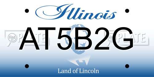 AT5B2G Illinois License Plate