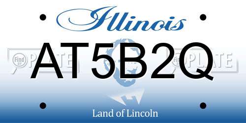 AT5B2Q Illinois License Plate