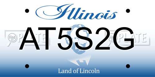 AT5S2G Illinois License Plate
