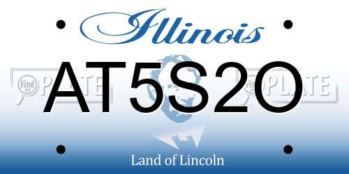 AT5S2O Illinois License Plate