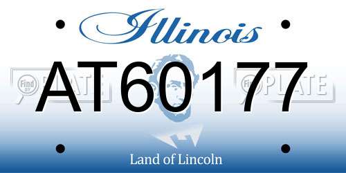AT60177 Illinois License Plate