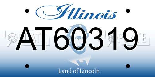 AT60319 Illinois License Plate