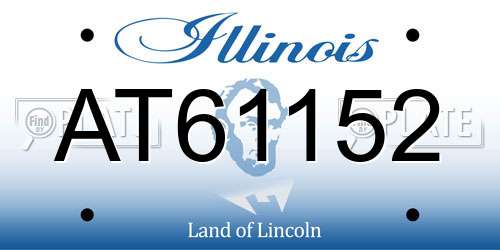 AT61152 Illinois License Plate