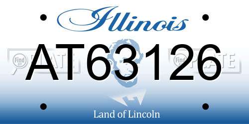 AT63126 Illinois License Plate