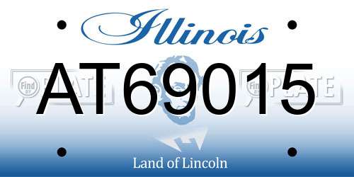 AT69015 Illinois License Plate