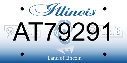 AT79291 Illinois License Plate