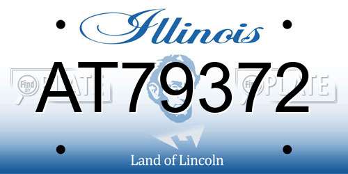 AT79372 Illinois License Plate