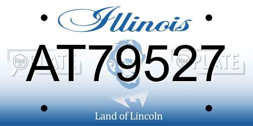 AT79527 Illinois License Plate