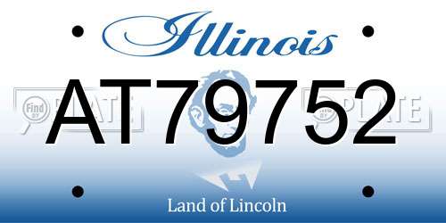 AT79752 Illinois License Plate