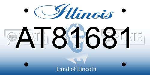 AT81681 Illinois License Plate