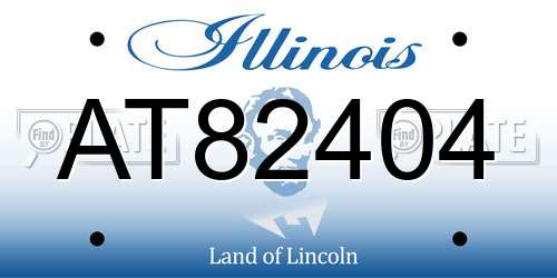 AT82404 Illinois License Plate