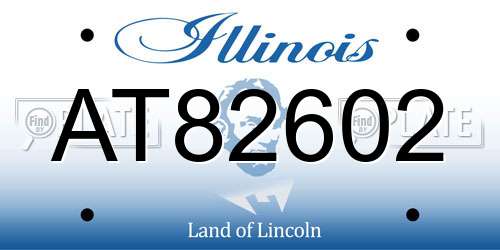 AT82602 Illinois License Plate
