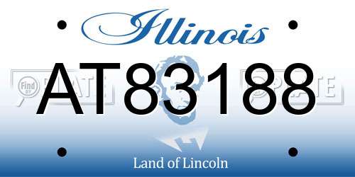 AT83188 Illinois License Plate