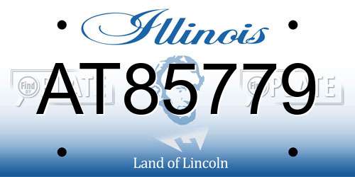 AT85779 Illinois License Plate