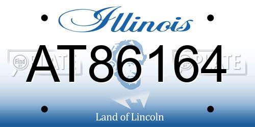 AT86164 Illinois License Plate
