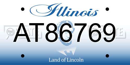 AT86769 Illinois License Plate