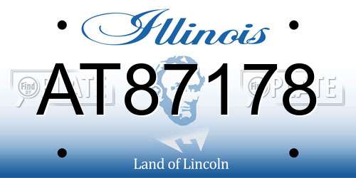 AT87178 Illinois License Plate