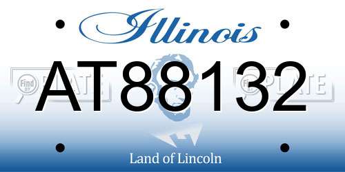 AT88132 Illinois License Plate