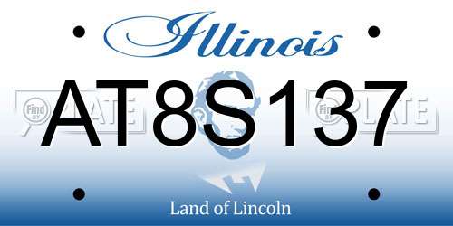 AT8S137 Illinois License Plate