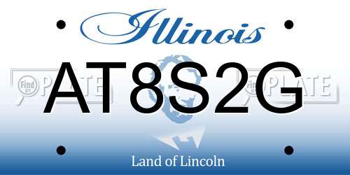 AT8S2G Illinois License Plate