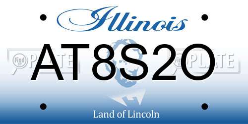 AT8S2O Illinois License Plate