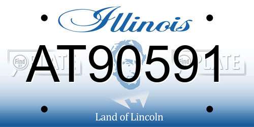 AT90591 Illinois License Plate