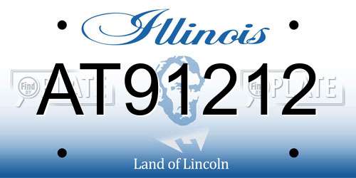 AT91212 Illinois License Plate