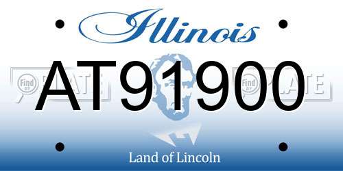 AT91900 Illinois License Plate