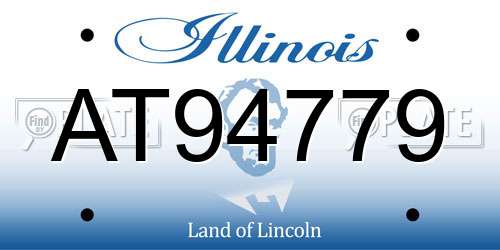 AT94779 Illinois License Plate