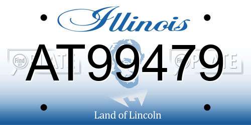AT99479 Illinois License Plate